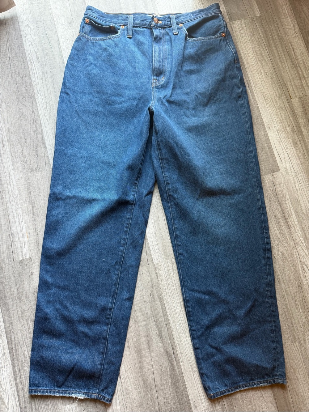 Madewell Straight-Leg Women's Denim Jeans - Deep Blue Wash